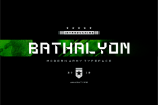 Bathalyon Army: A Futuristic Font for Makers and Creators