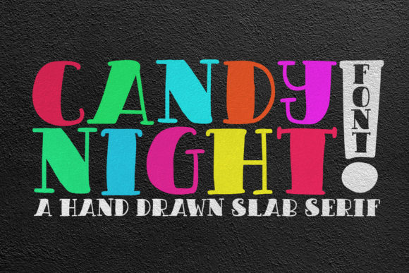 Candy Night: A Lovely Display Font for Campaign Creators