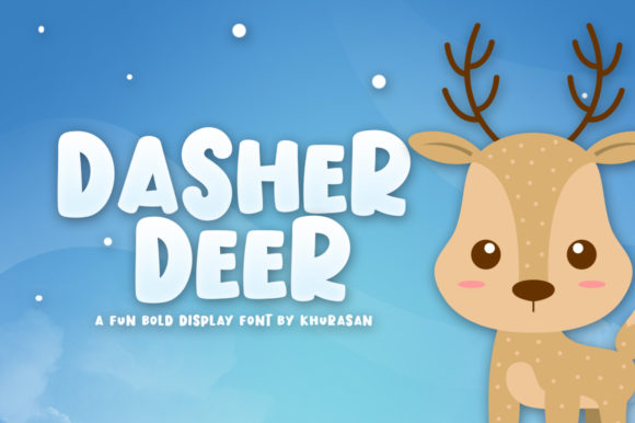 Dasher Deer: A Playful Winter Display Font That Warms Up Holiday Design