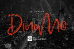 Dinomo: A Bold Handwritten SVG Font for Display Design