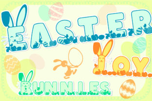 Easter Joy Bunnies: A Playful Font for Your Business Brand