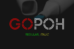 Gopoh: A Minimal Futuristic Font for Branding
