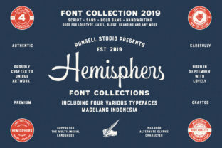 Hemishpers: A Bold Vintage Display Font for Editorial Design