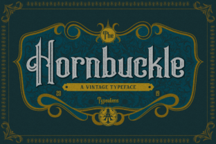 Hornbuckle: A Vintage Font with Art Nouveau Soul