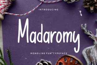 Madaromy: A Happy Monoline Font That Brings Branding to Life