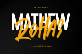 Mathew Rohas Brush Duo: A Typeface for Bold Editorial Design
