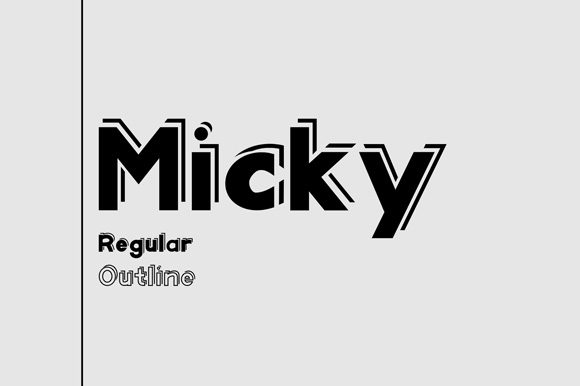 Micky: A Playful Font Duo That Brings Brands to Life
