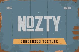 Nozty: A Tall Condensed Sans Serif Font for Campaigns