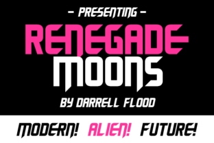 Renegade Moons: The Futuristic Display Font for Digital Design