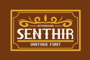 Senthir: A Bold Vintage Font for Editorial Design