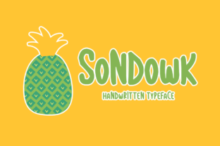 Sondowk: A Handwritten Font That Feels Like Home
