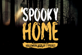 Spooky Home: A Display Font for Halloween Editorial Design