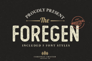 The Foregen: A Vintage Display Font for Bold Brands